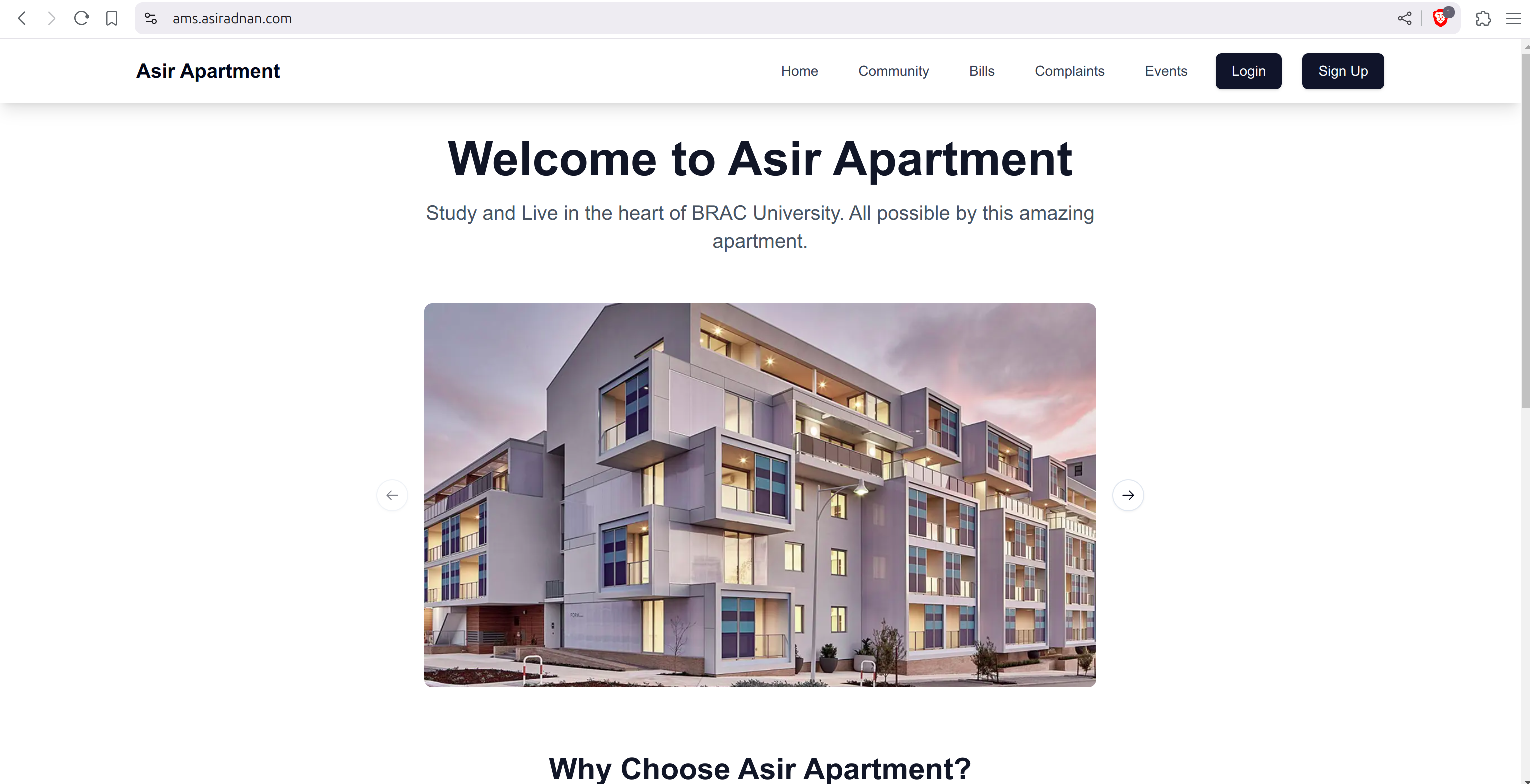 Apartment MS Snapshot