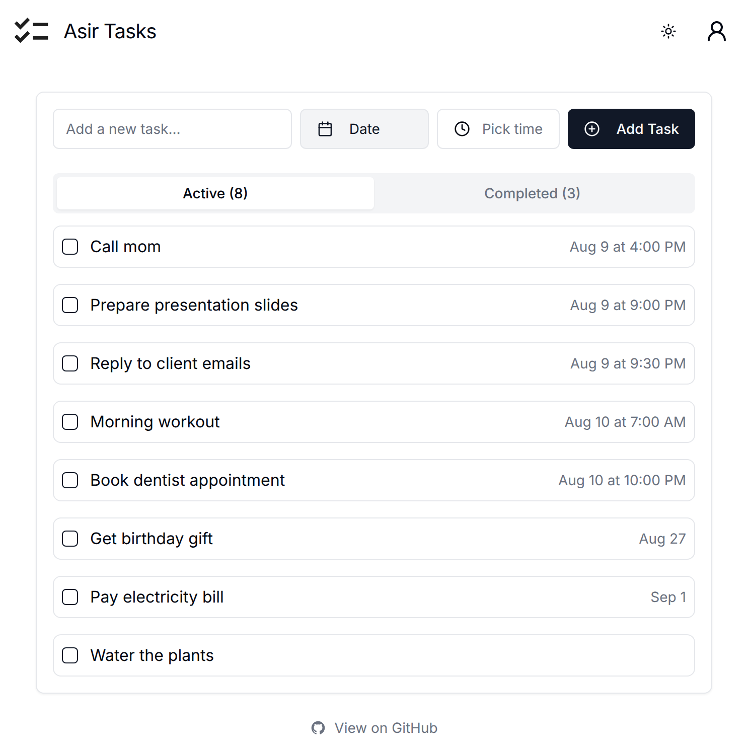 Asir Tasks (web)